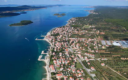 Turanj, Dalmatia — aerial view